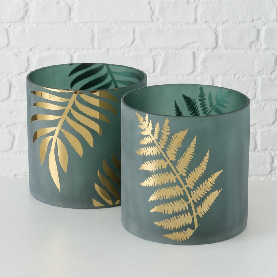 Набір підсвічників Gold leaf 3 шт