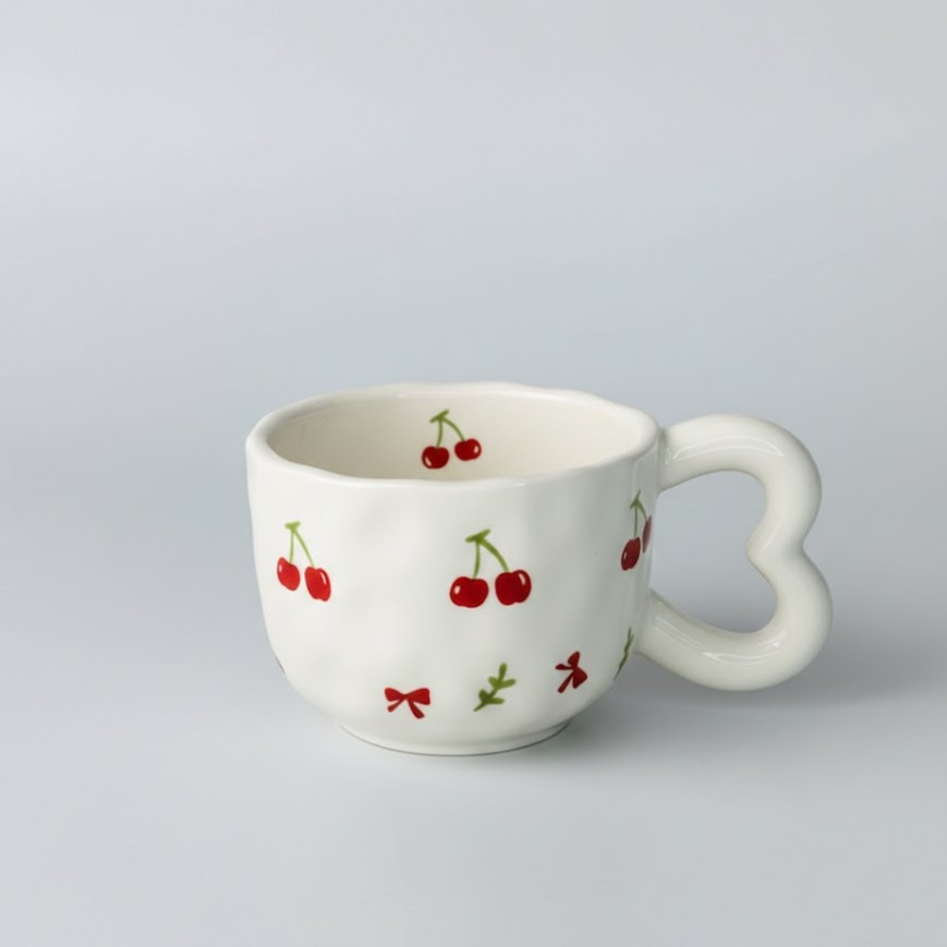 Чашка с блюдцем Cherrie love