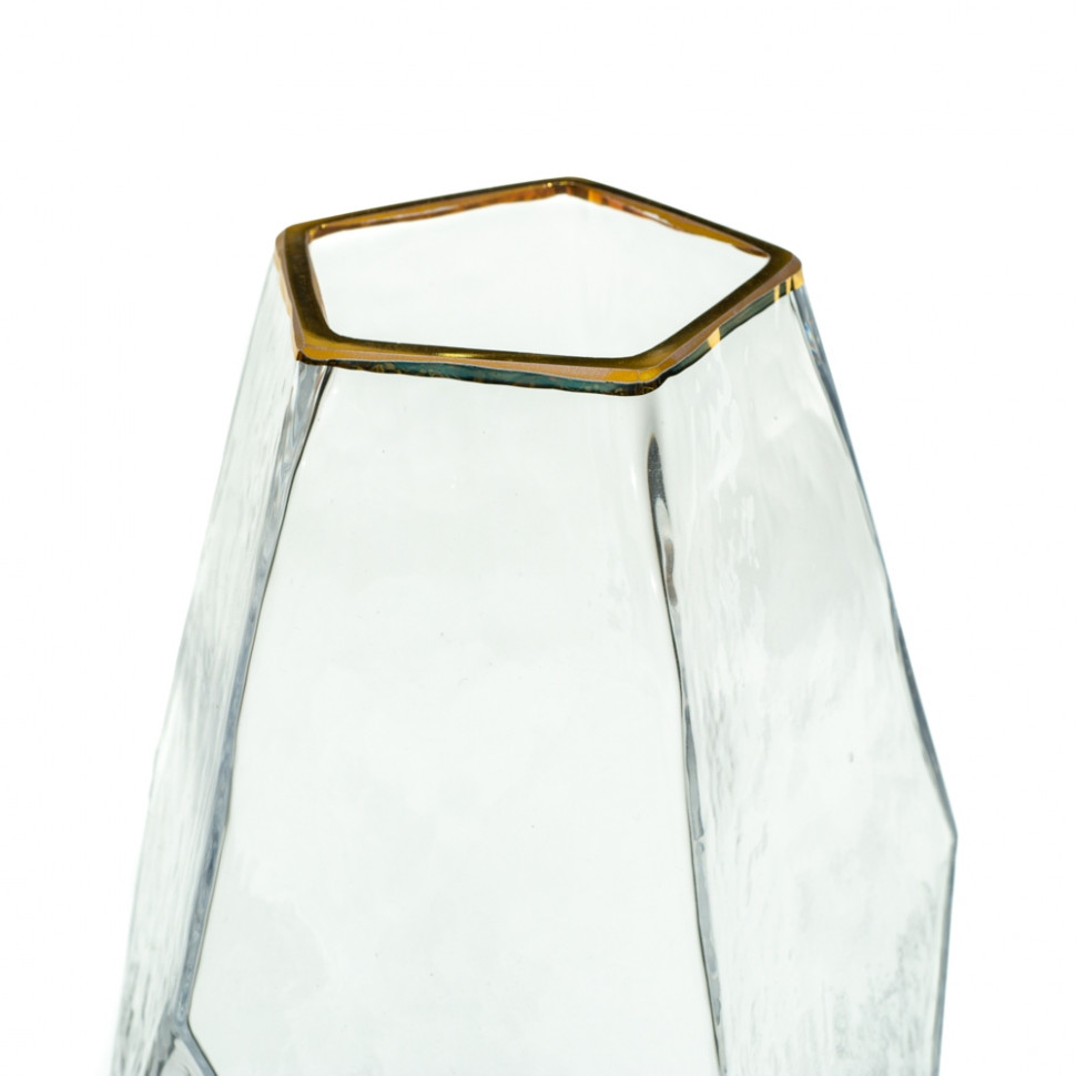 Ваза с золотым ободком Origami