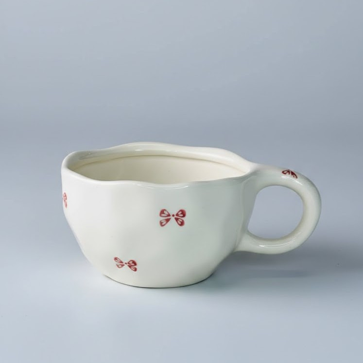 Чашка с блюдцем Pink bow