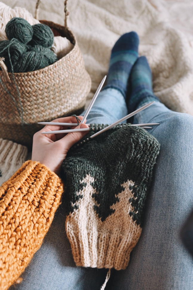 Шерстяные носки Wzutti (Зеленые)