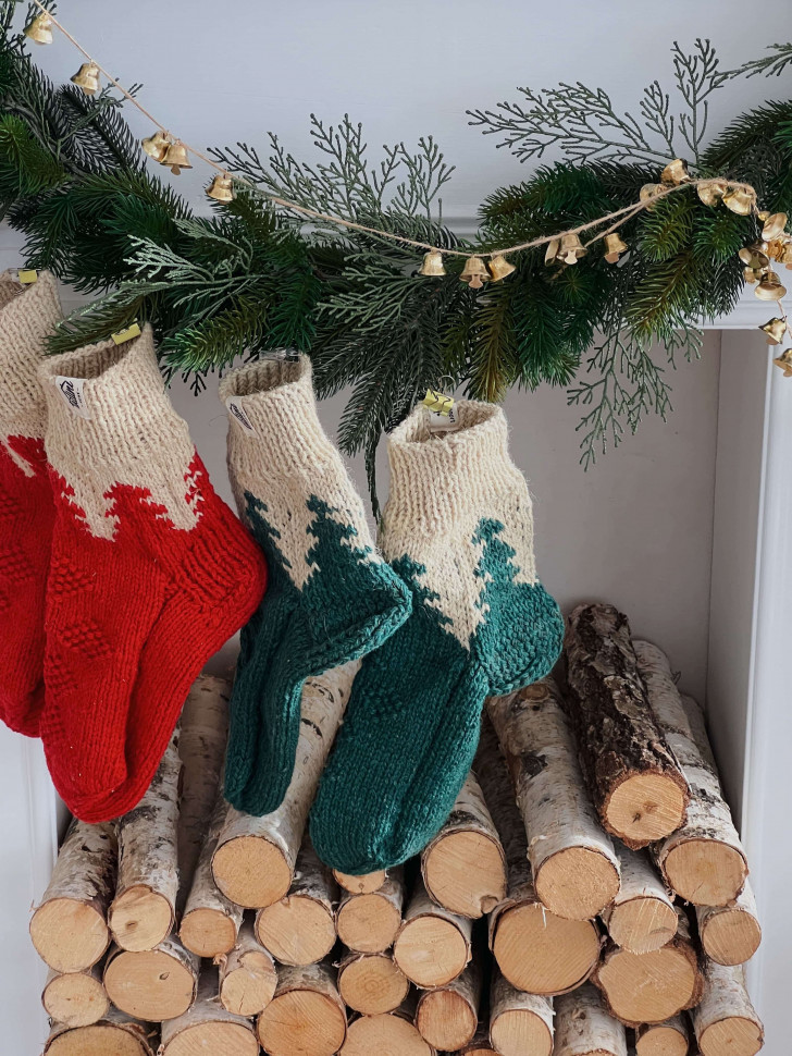 Шерстяные носки Wzutti (Зеленые)