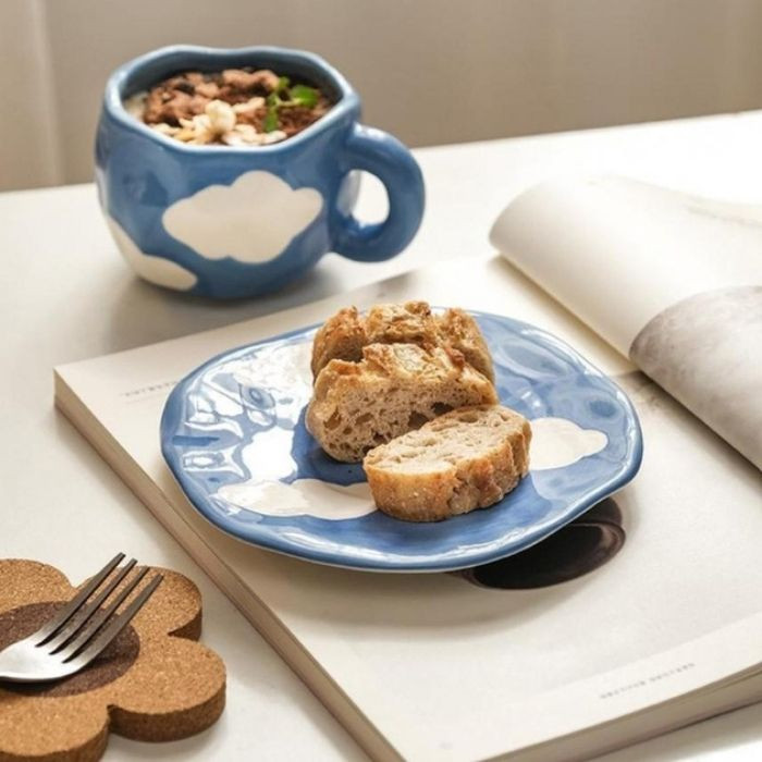 Чашка з блюдцем Blue Sky 300 мл