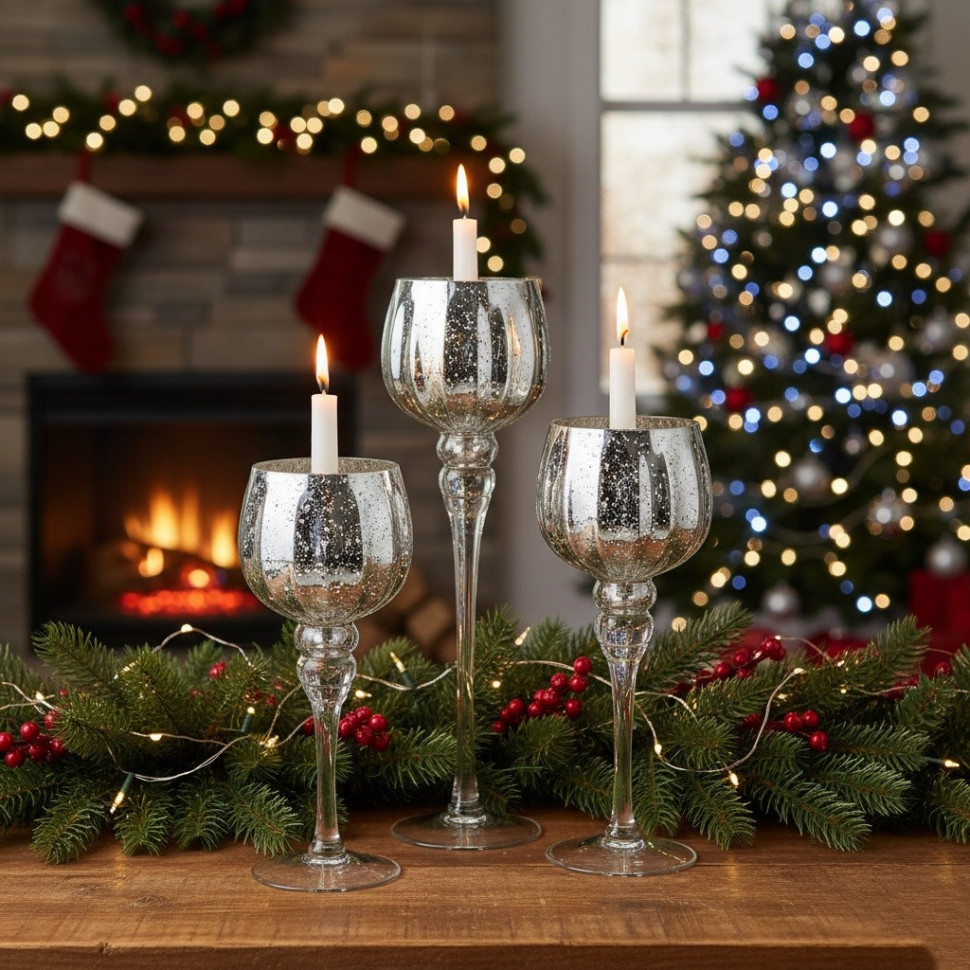 Набір підсвічників Hoarfrost 3 шт