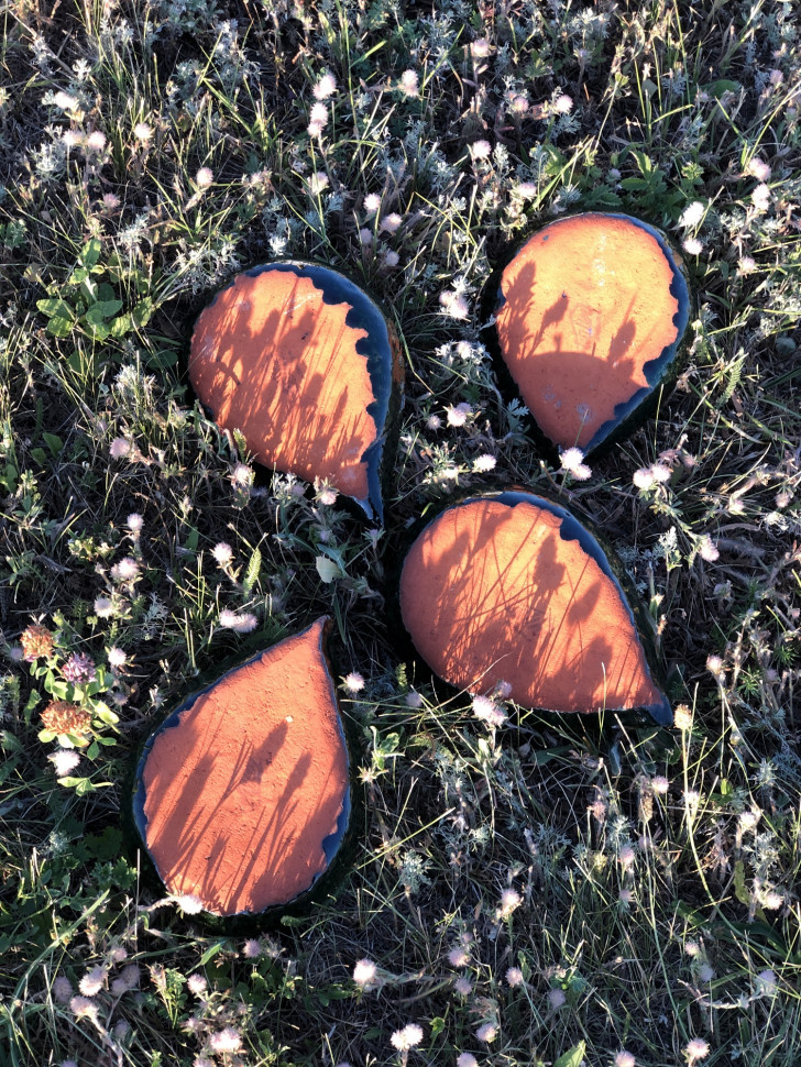 Зеленая керамическая тарелка Leaf