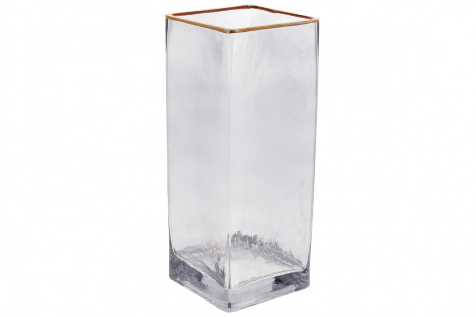 Ваза с золотым ободком Quadrate