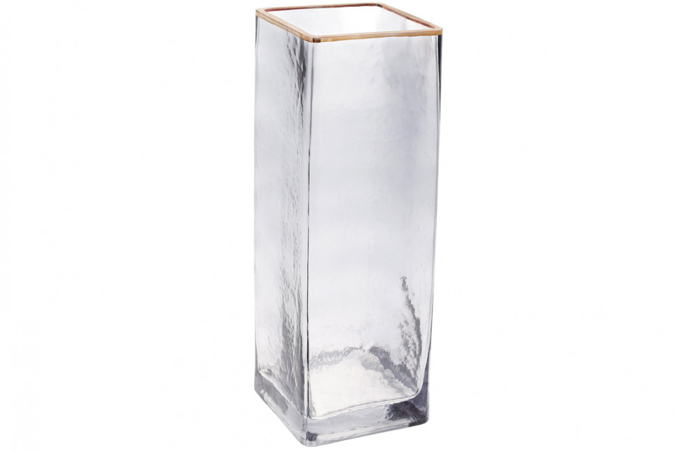 Ваза с золотым ободком Quadrate