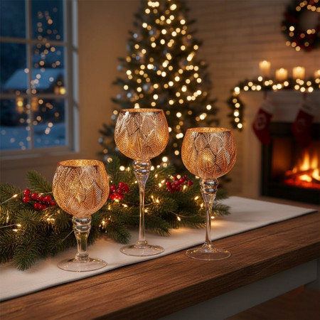 Набор подсвечников Leafs 3 шт 