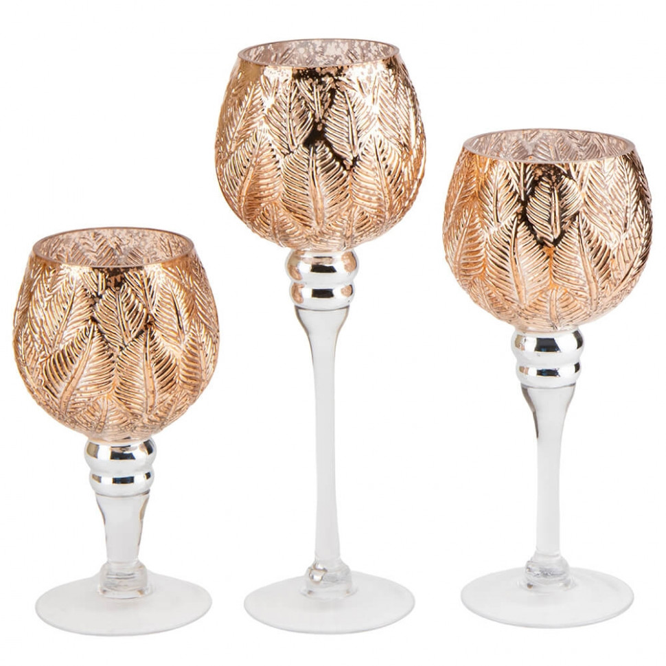 Набор подсвечников Leafs 3 шт 