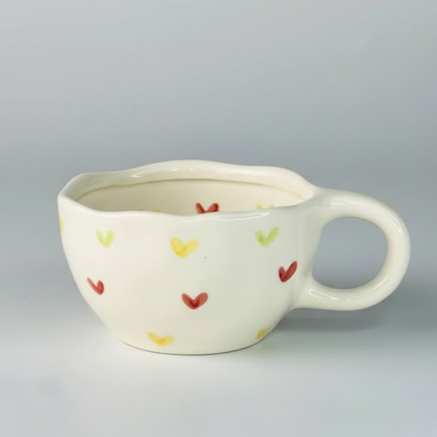 Чашка с блюдцем Hearts