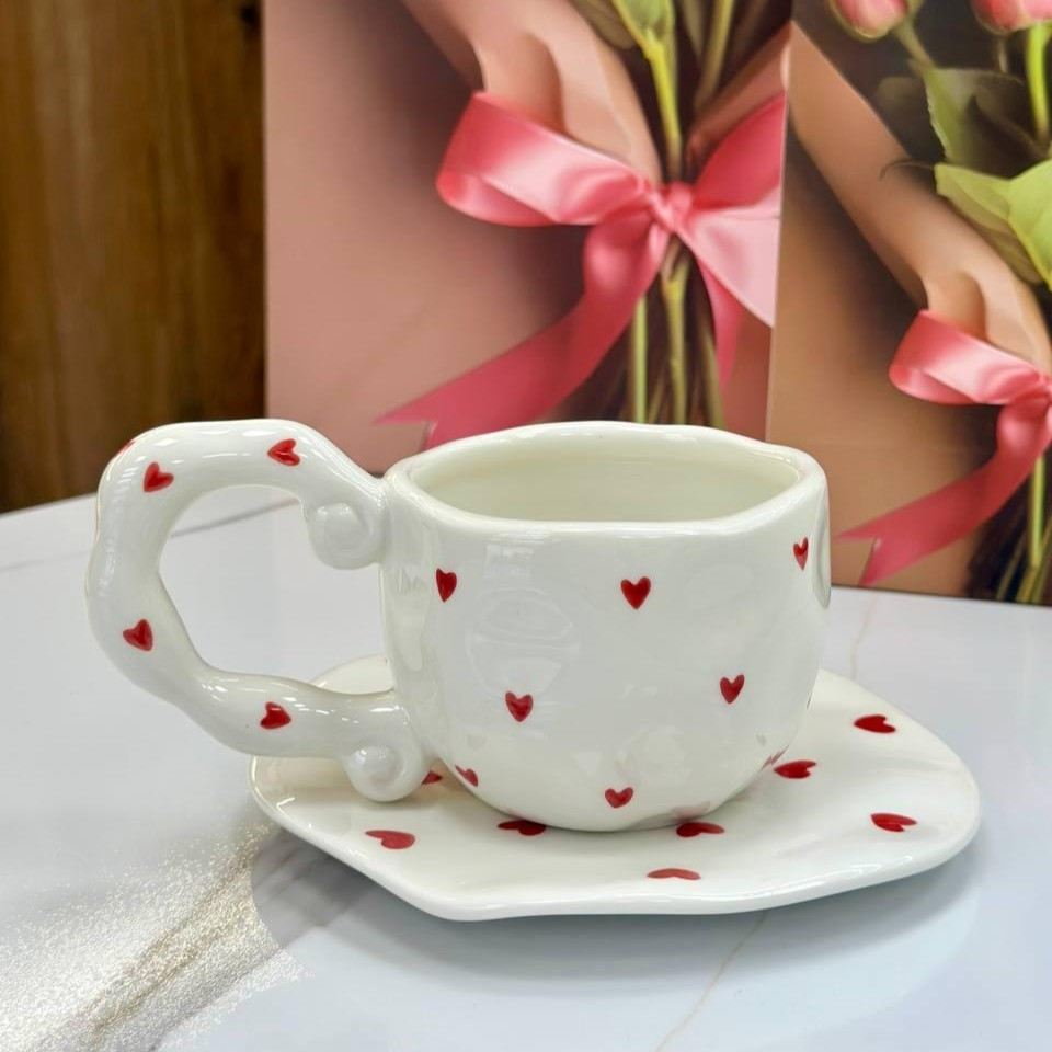 Чашка с блюдцем Sweetheart
