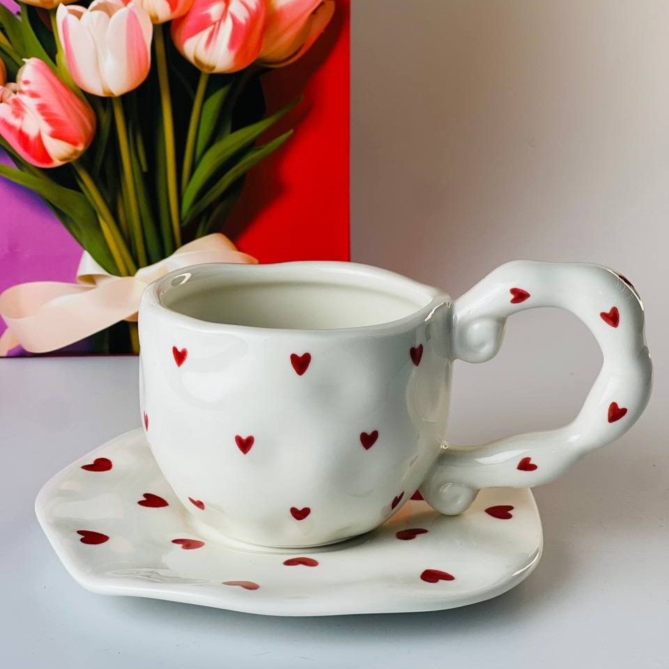 Чашка с блюдцем Sweetheart