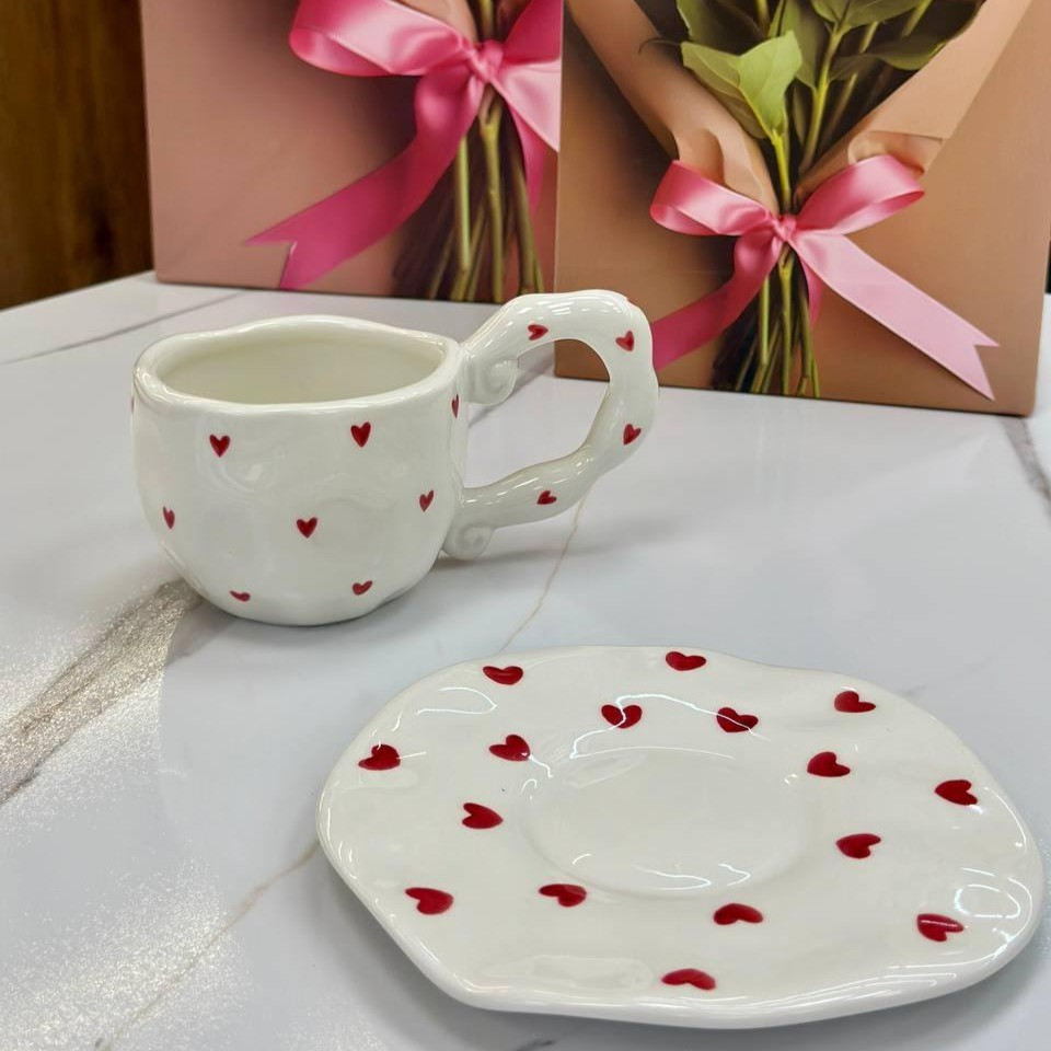 Чашка с блюдцем Sweetheart
