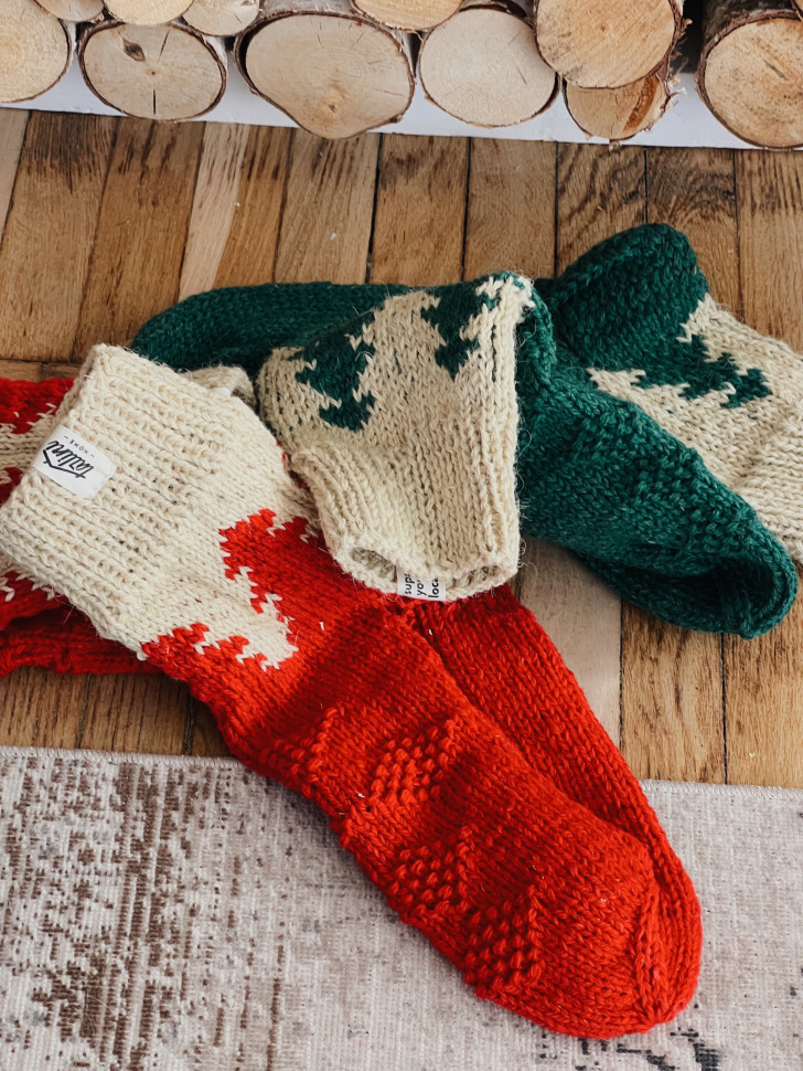 Вовняні шкарпетки Wzutti (Червоні)