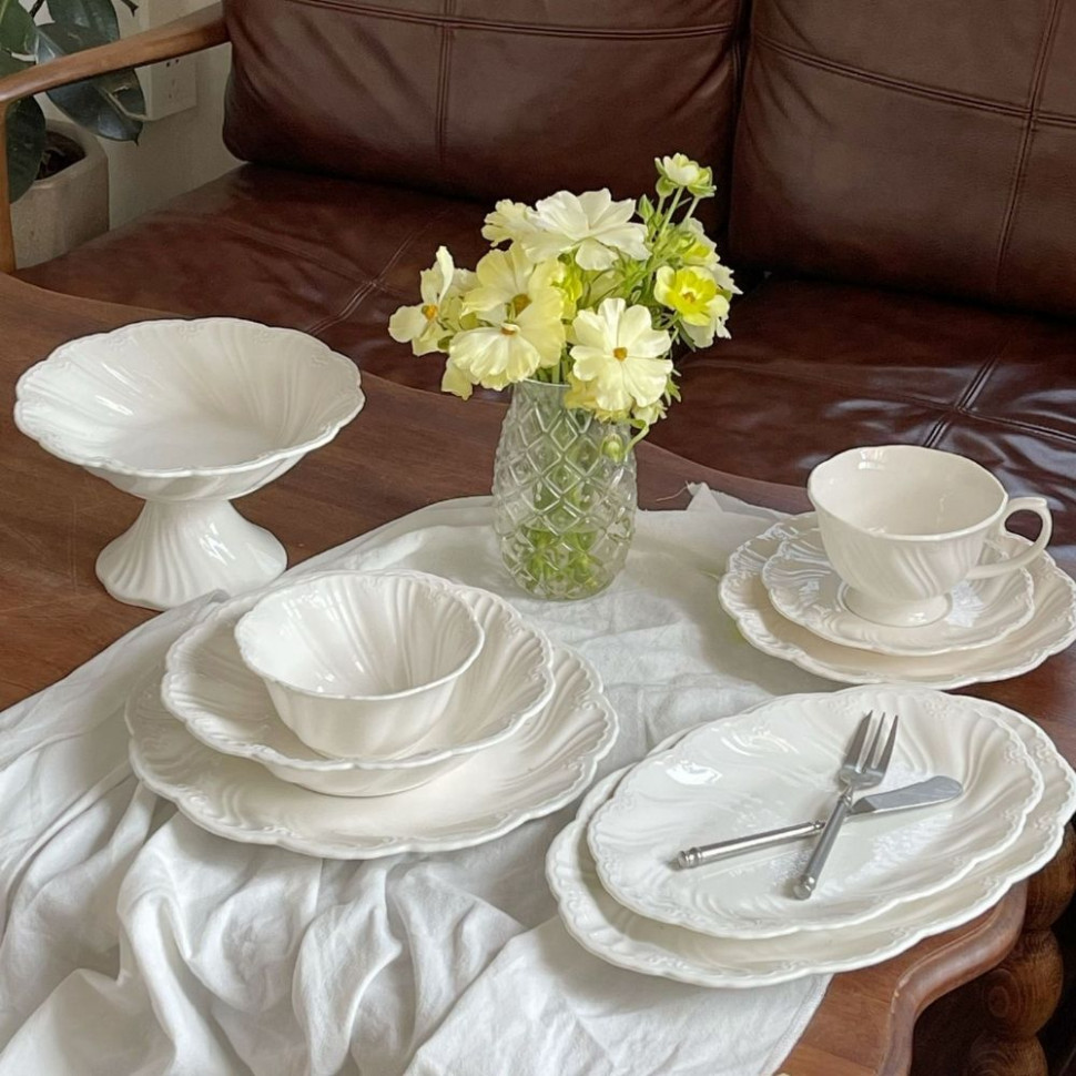 Тарелка Winter watercolor