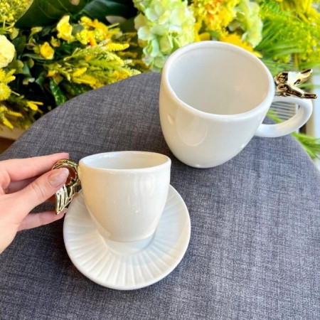 Чашка с блюдцем Angel's heart комплект 2 шт