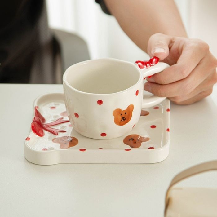 Чашка з блюдцем Bows and bears 220 мл