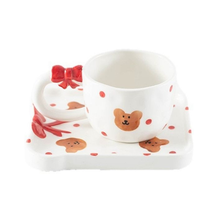 Чашка з блюдцем Bows and bears 220 мл