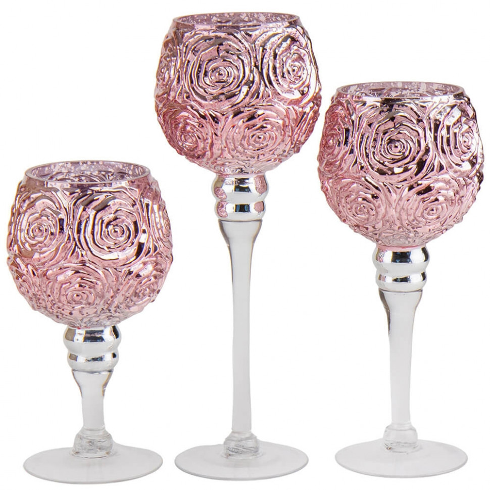 Набір підсвічників Rose 3 шт