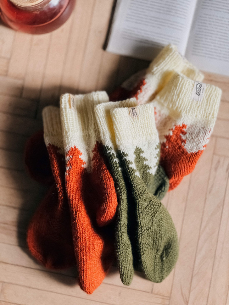 В'язані шкарпетки Wzutti Soft (Зелені)