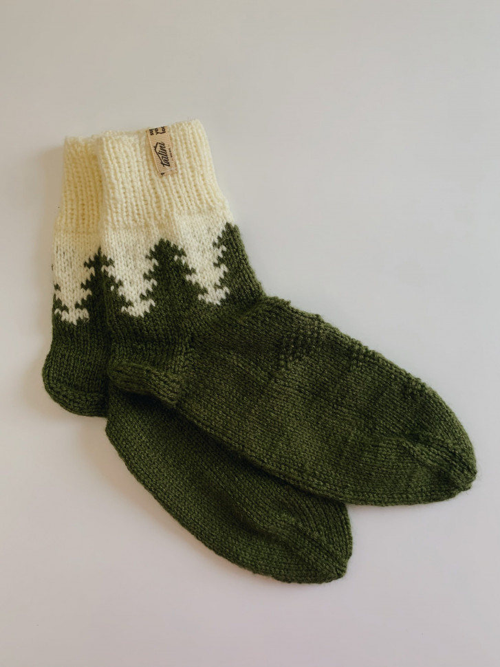 В'язані шкарпетки Wzutti Soft (Зелені)