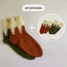 В'язані шкарпетки Wzutti Soft (Зелені)