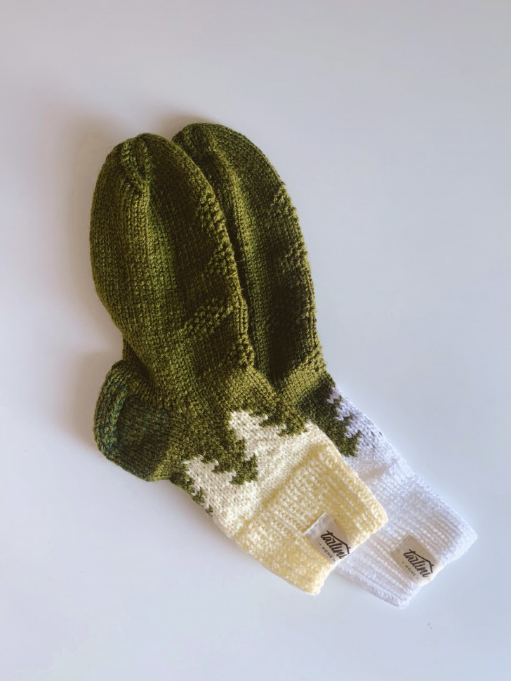 В'язані шкарпетки Wzutti Soft (Зелені)