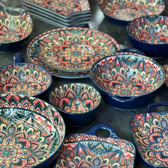 Салатник Painted blue