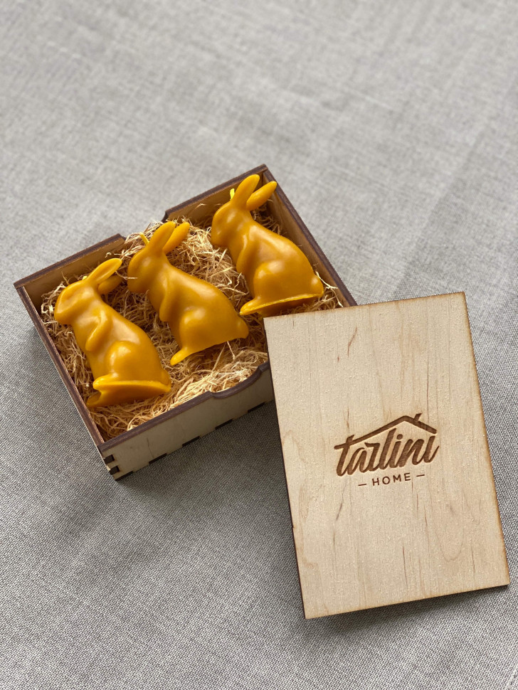 Набор восковых свечей Rabbits (3 шт)