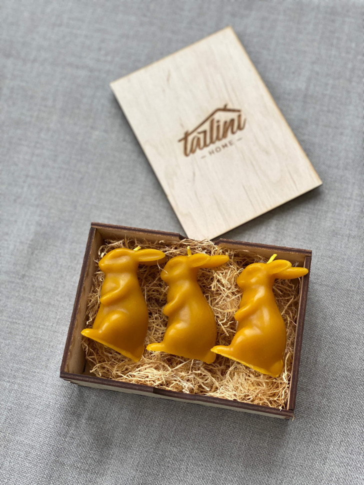 Набор восковых свечей Rabbits (3 шт)