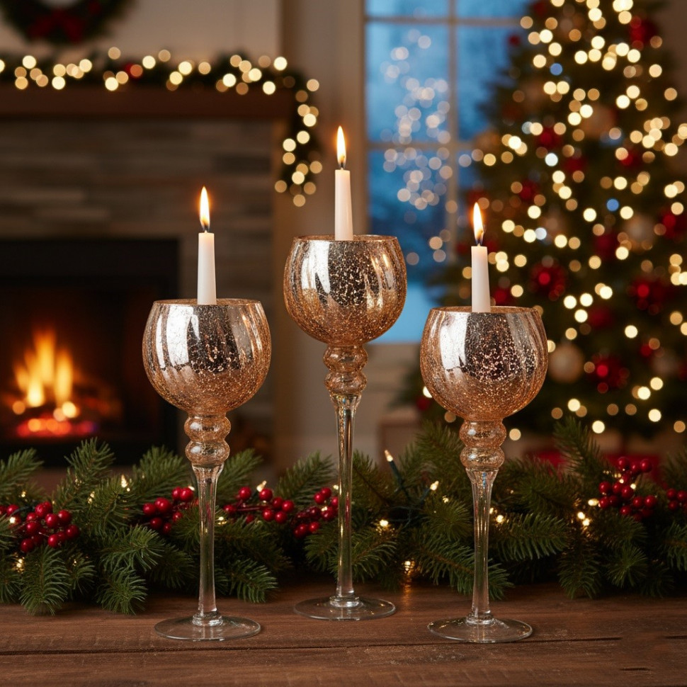 Набір підсвічників Brilliance 3 шт