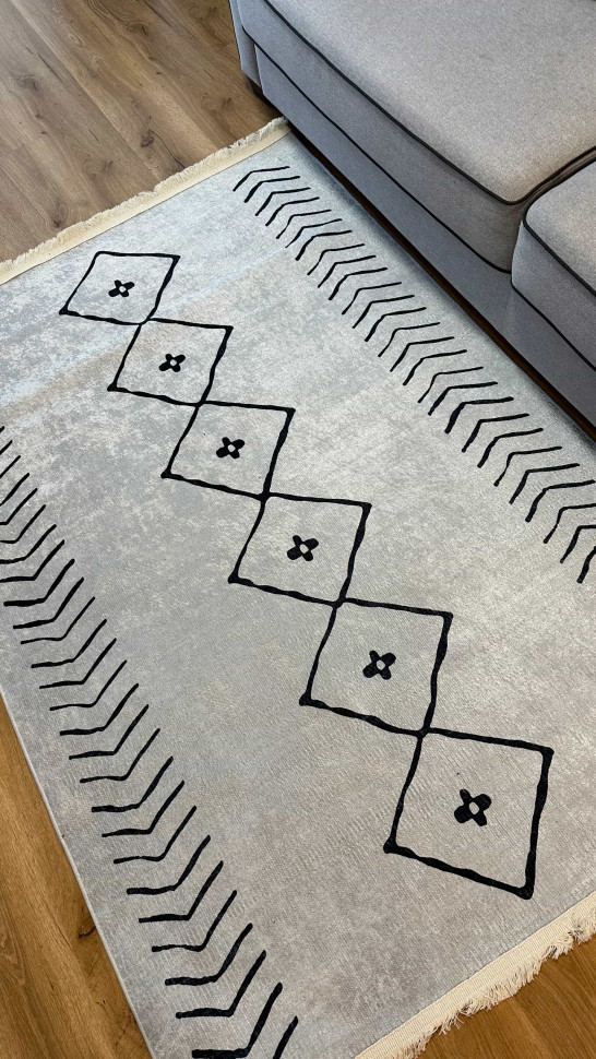 Безворсовий килим Aztec gray