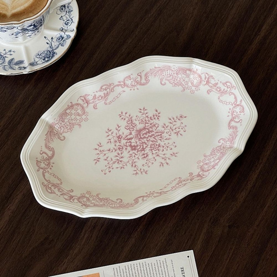 Тарілка овальна Flower melody 