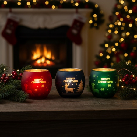 Набор подсвечников New Year 3 шт