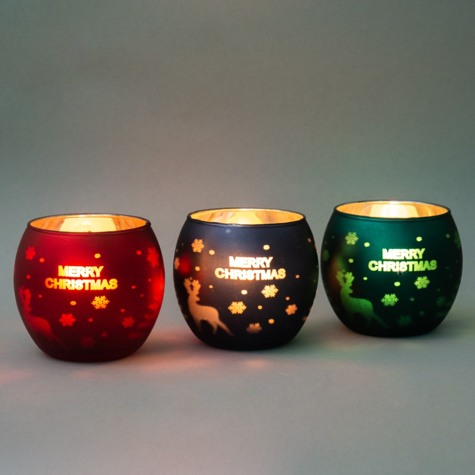 Набор подсвечников New Year 3 шт