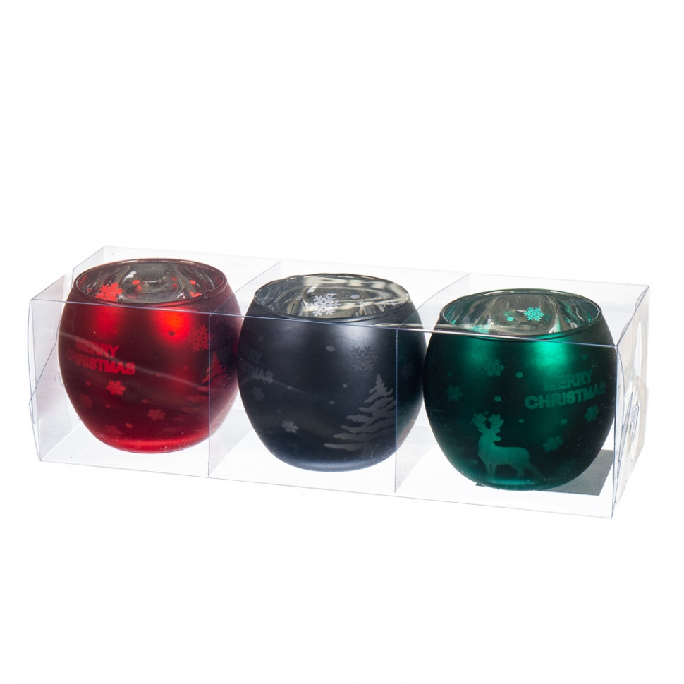 Набор подсвечников New Year 3 шт