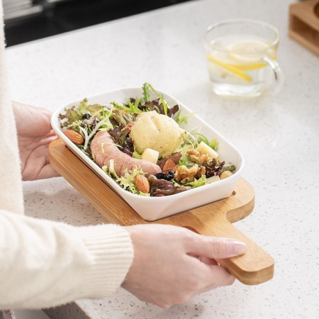 Тарілка квадратна Snow-white