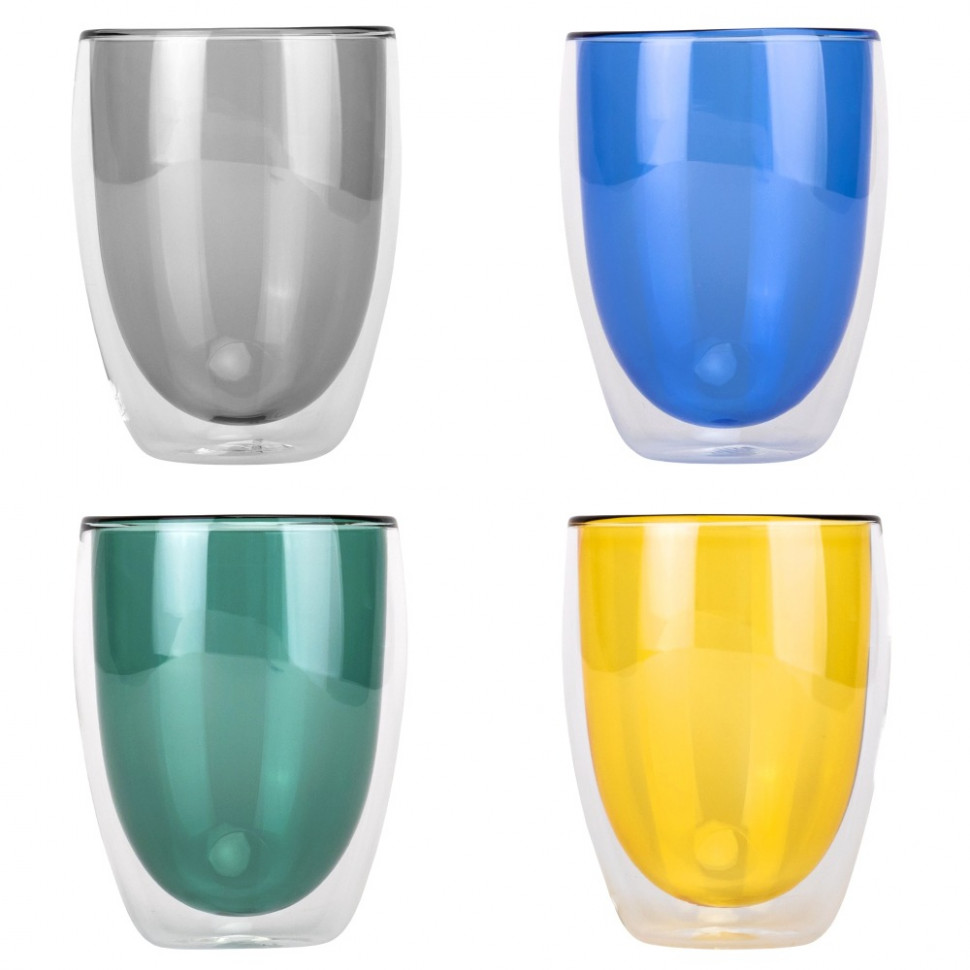 Скляна склянка з подвійною стінкою Regenbogen (330 мл)