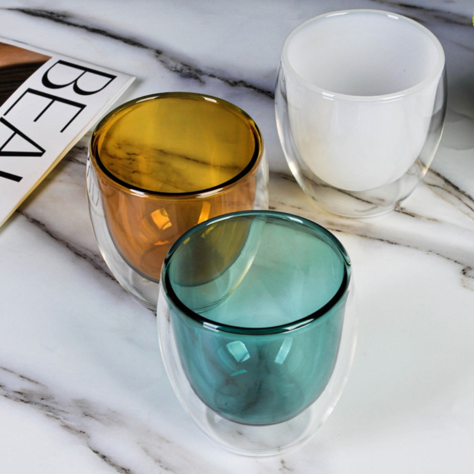 Скляна склянка з подвійною стінкою Regenbogen (330 мл)