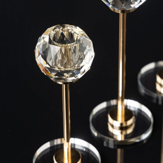 Набор с трех подсвечников Romance (серебро)