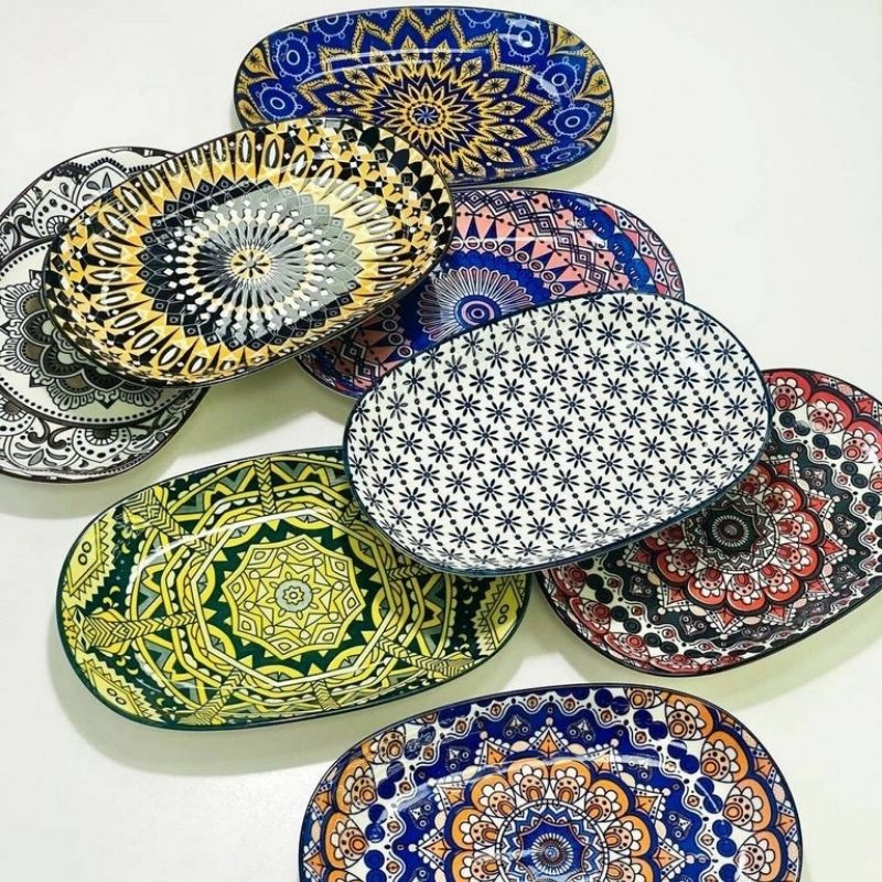 Тарілка овальна Тригір'я