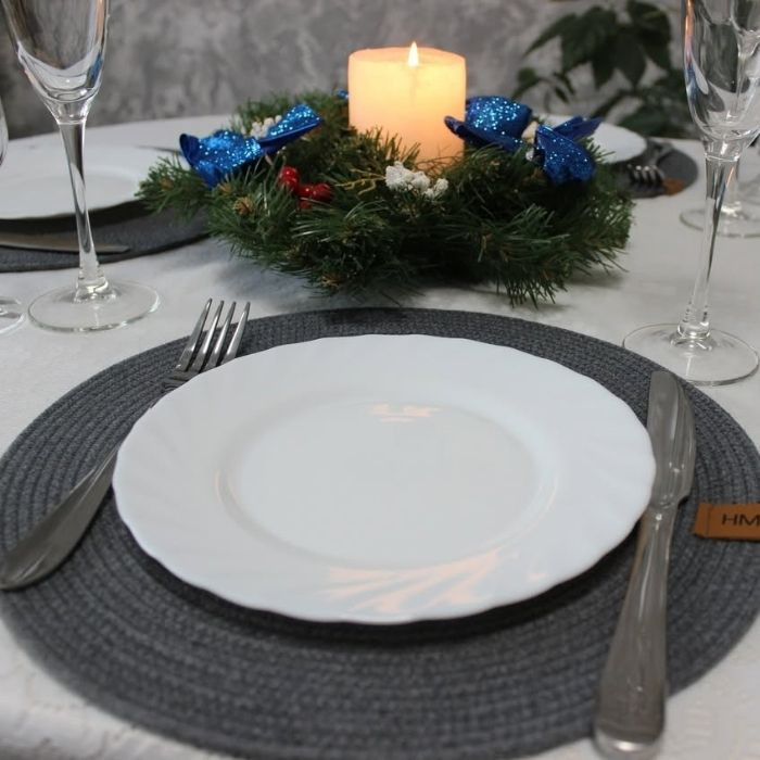 Набір серветок під тарілку Графіт 2 шт