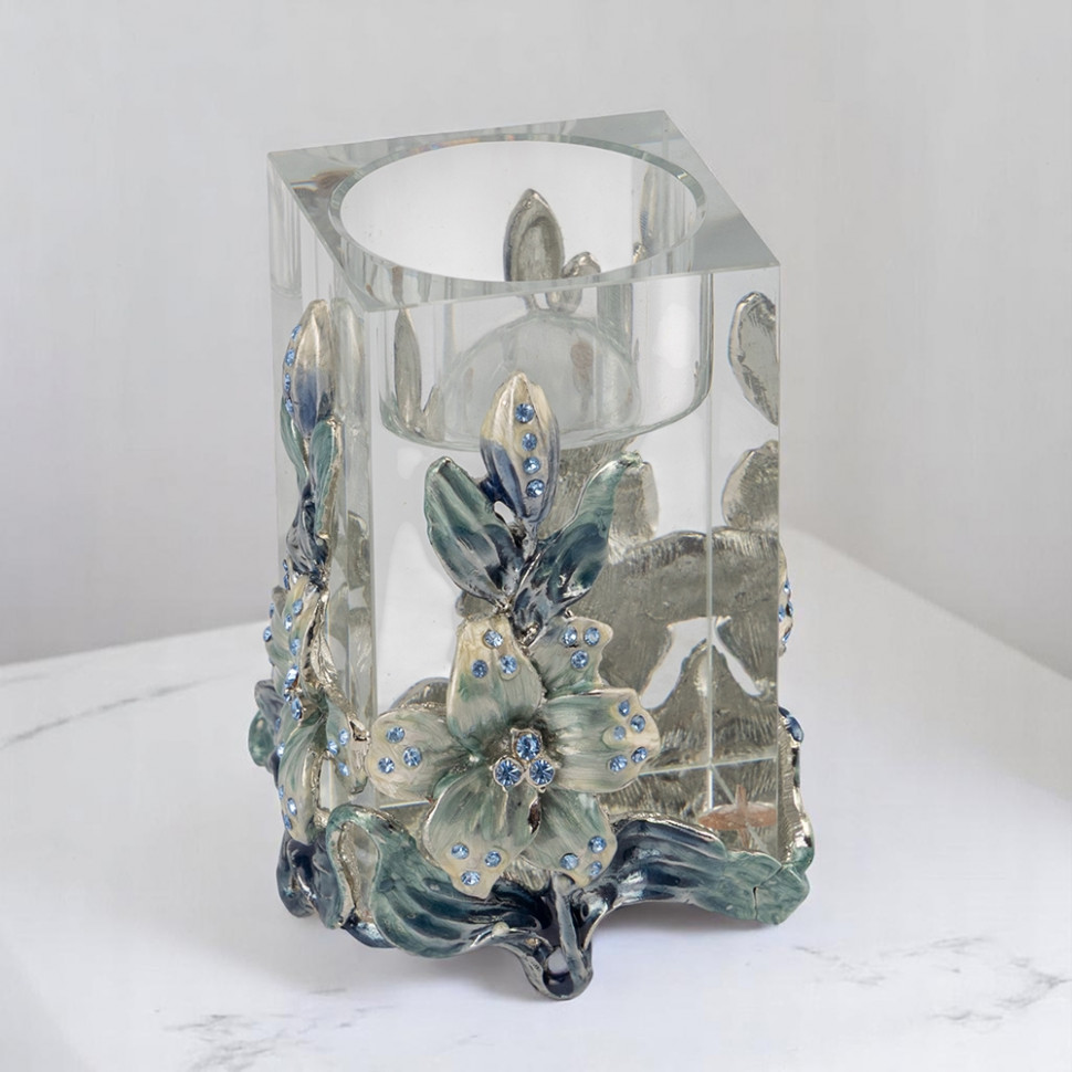 Підсвічник Silver flowers