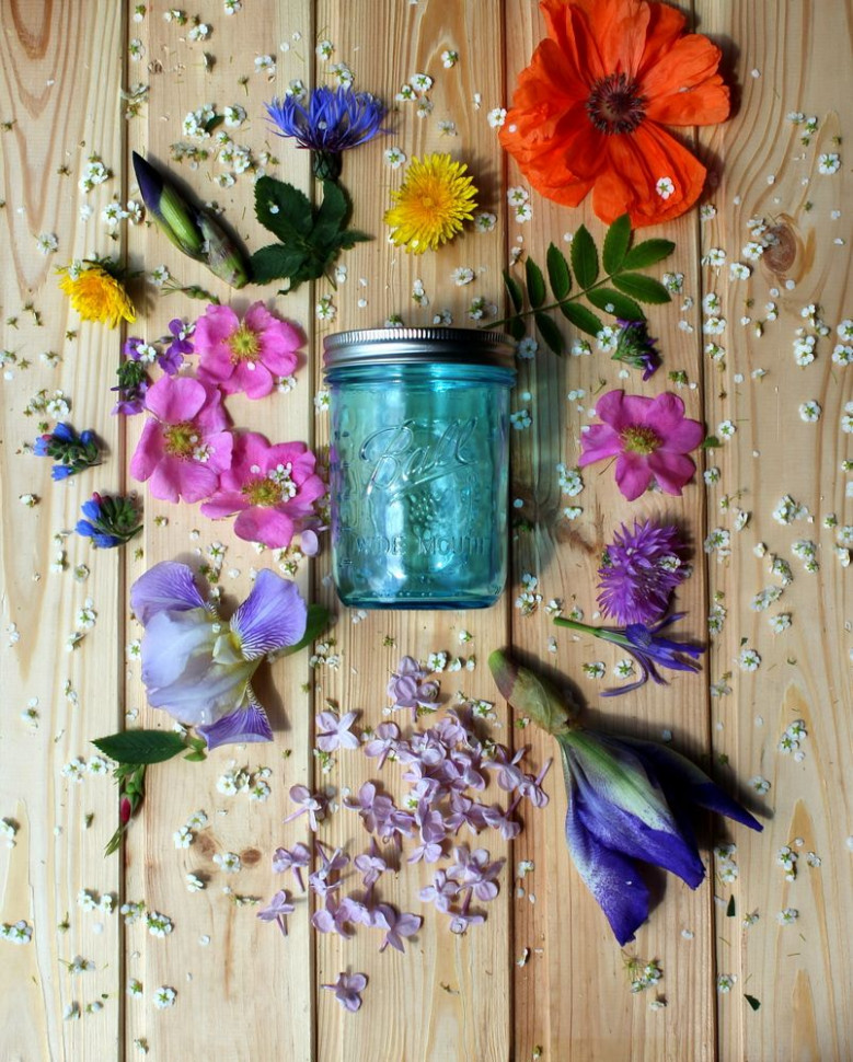 Банку Ball Mason Jar- Wide Mouth Blue 400 ml