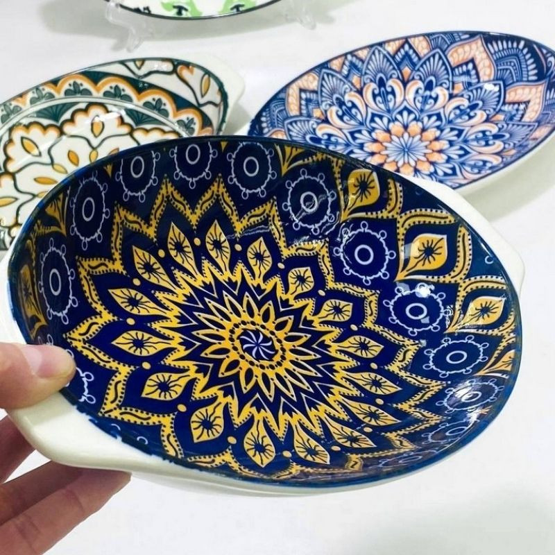 Тарілка глибока з ручками Тригір'я