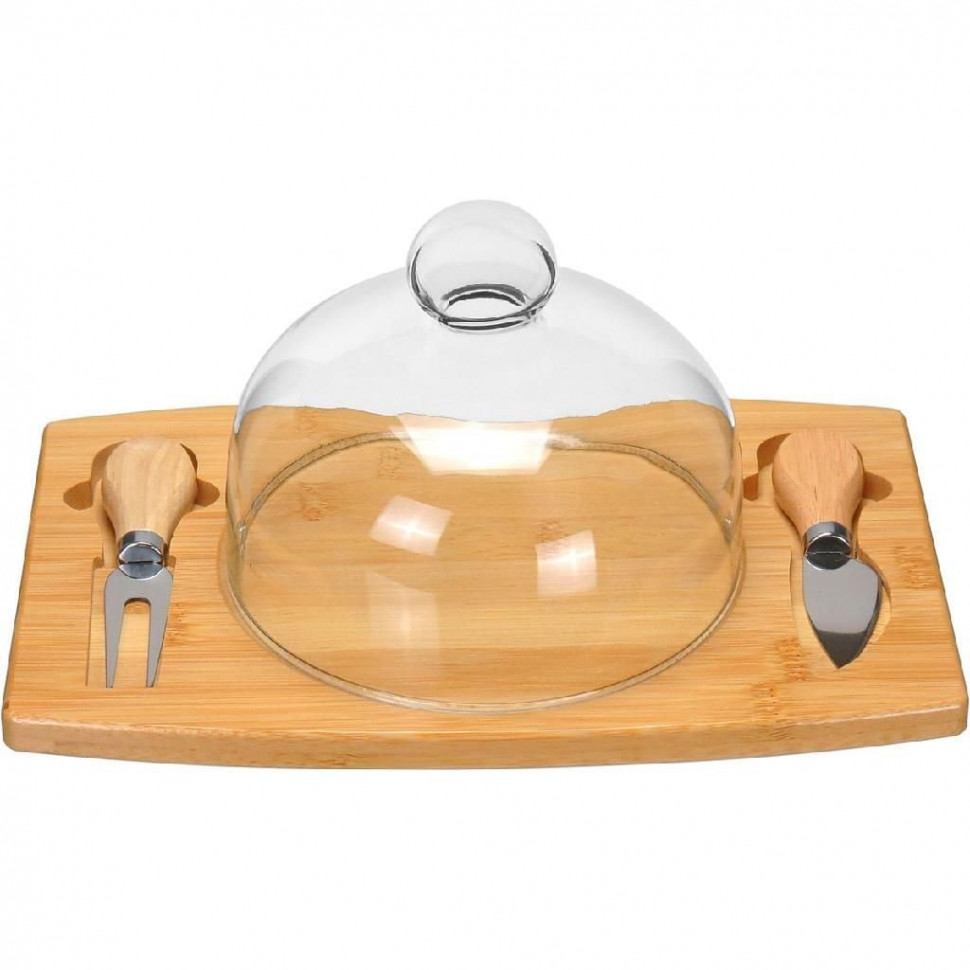 Сырница с ножом и крышкой Circle