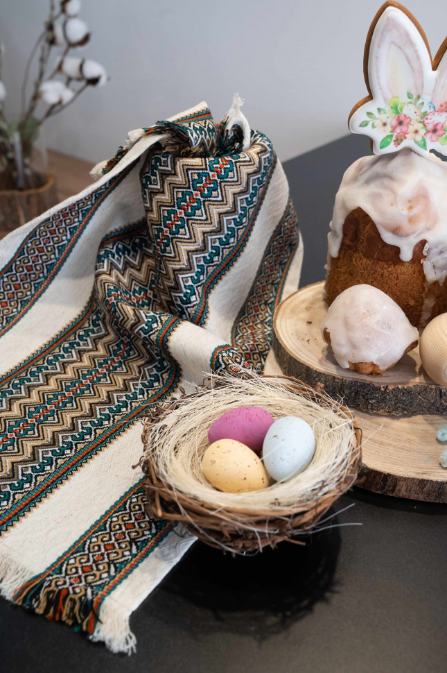 Вишита доріжка-скатертина та серветки Ethnic