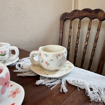 Чашка с блюдцем Flower mood 350 мл