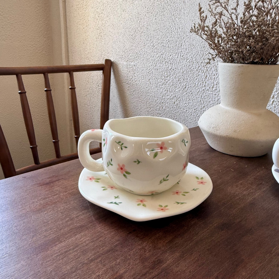 Чашка с блюдцем Flower mood 350 мл