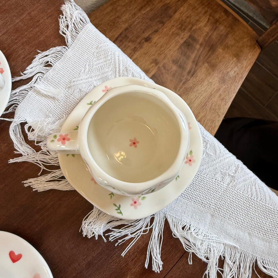 Чашка с блюдцем Flower mood 350 мл